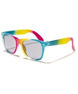 KIDS YOUTH RAINBOW SQUARE SUNGLASSES RETRO CLASSIC CASUAL LGBTQ PRIDE DE... - £6.39 GBP