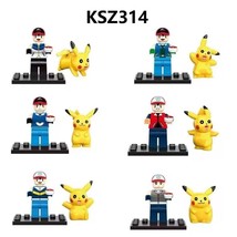 Pokemon KSZ314 Japanese Anime Game Series Building Blocks Minifigure Toys - £17.06 GBP
