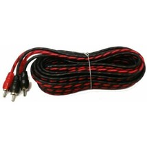 DS18 RCA20FT 20 ft 2 Channel Shielded Twisted RCA Red Audio Amp Cables - $27.99
