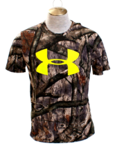 Under Armour Mossy Oak Camo Short Sleeve Athletic Hunting Shirt Men&#39;s M NWT - £47.32 GBP