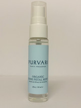 Purvari Organic Rose Petal Mist Hydrating Skin Elixir 1 fl oz/30 ml Travel Size - £13.33 GBP