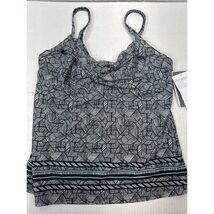 Athleta Laguna Twister Tankini Top Black White Geometric UPF 50 Size 36 ... - $19.95