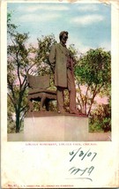 Vtg 1907 UDB Postcard - Lincoln Monument - Lincoln Park Chicago Illinois - £3.11 GBP