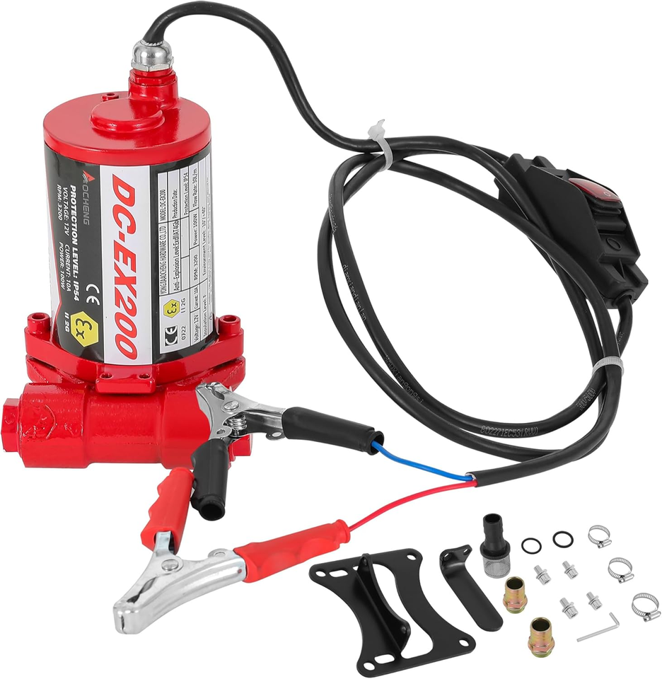 Gasoline Fuel Transfer Pump with Forward and Reverse Pumping, 8GPM, Over... - £97.23 GBP