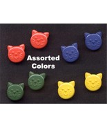 4-Pr Set-Funky KITTY CATS BUTTON EARRINGS Pet Animal Novelty Costume Jew... - $148.44 MXN