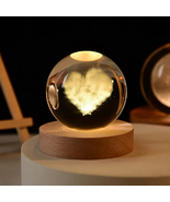 Teddy Bear Night Lights, 3D Print Planet Lamp, Crystal Ball, Chirstmas G... - £16.33 GBP