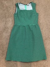 New With Tags Striped Green &amp; Black Seersucker Women&#39;s Dress Small Mrsp 27.99 - £11.00 GBP