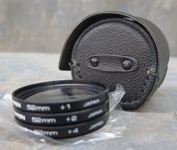 Tiffen CLOSE-UP Lens Set 52 Mm +1, +2, +4 With Case - $9.16