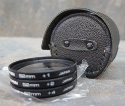 TIFFEN CLOSE-UP LENS SET 52 MM +1, +2, +4 With Case - $9.16