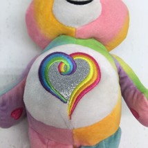 Care Bears 10&quot; Plush Togetherness Bear Rainbow Heart 2022 Stuffed Toy - £4.53 GBP