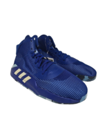 Adidas Men's Pro Bounce Mid 19 Kristaps Basketball Shoe Blue/White Size 16M - $94.99