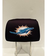 Miami Dolphins NFL Black Head Rest Cover - £13.26 GBP