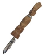 Vintage African Tribal Wood Carved Bottle Opener - Protection From Witch... - $206.35 MXN