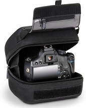 Usa Gear Hard Shell Dslr Camera Case (Black) With Molded Eva, Olympus And More - $36.99