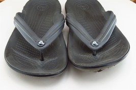 Crocs Sz 6 M Gray Flip Flop Synthetic Women Sandals - £13.19 GBP