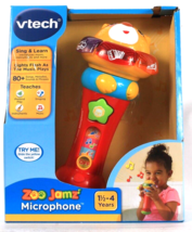 Vtech Zoo Jamz Sing &amp; Learn Microphone 80 Plus Songs Age 1 1/2 To 4 Years - $38.99