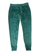 Women&#39;s XS Green Lounge Casual Buttery Soft Velour Drawstring Pants Star... - $12.99