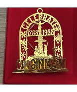 McAlpins Cincinnati 1988 Bicentennial Ornament Gold 24k finish Original ... - £4.65 GBP