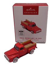 Hallmark 0.75&quot; Ornament 2023, Lil&#39; American Trucks 1954 Mercury M-100 Mini Metal - £12.37 GBP