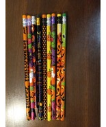 Happy Halloween no 2 Pencils Novelty lot of 9 Spooky Fun Pumpkins Ghosts... - $3.00