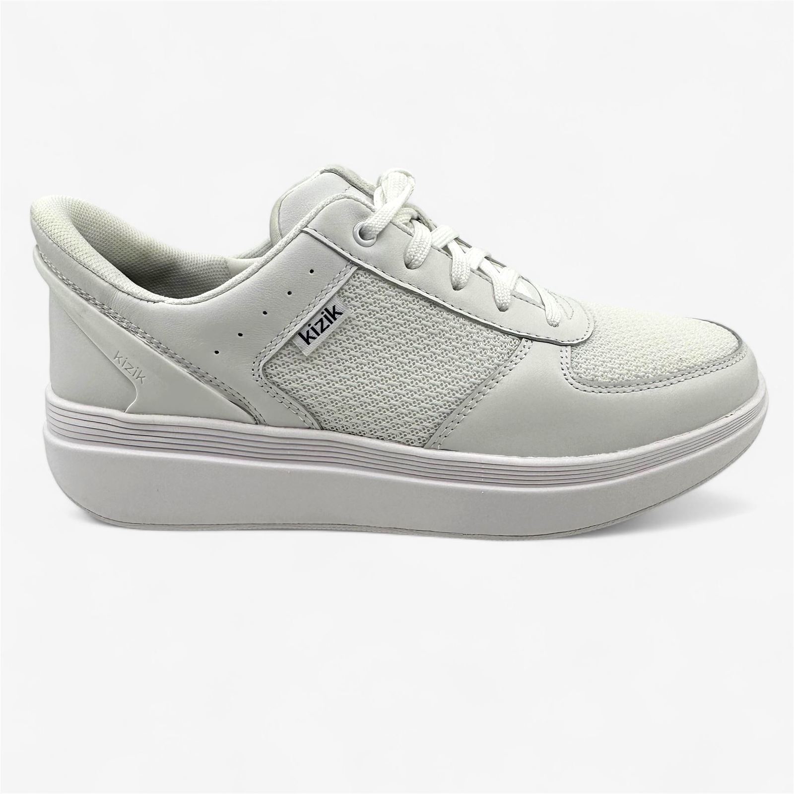 Kizik Brisbane White Womens Athletic Sneaker