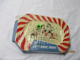Vtg NOS Parlor Singers Fonda Sip and Snak Trays Party Snacks Disposable Retro - £11.89 GBP