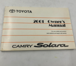 2001 Toyota Camry Solara Owners Manual Handbook OEM L03B45075 - $35.99