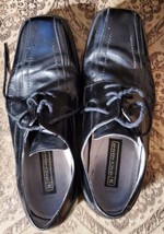 Men&#39;s Stacy Adams Black Leather Lace Up Oxford Dress Shoes SIZE 10 M. - £15.98 GBP