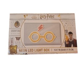 Wizarding World of Harry Potter LED Light Box 12&quot; x 7&quot; Glasses &amp; Scar NEW - £19.60 GBP
