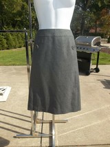 Talbots Gray Wool Skirt 12 - £15.84 GBP