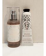 Bath and Body Works Pure Wonder 2 Pc Gift Set Hand Cream &amp; Fragrance Mis... - $17.81