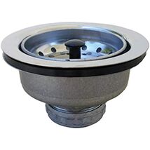 Kitchen Sink Strainer, Stainless Steel, Chrome Plated Finish - $33.98