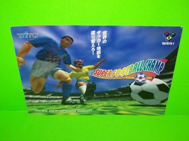 Super Football Champ Video Arcade Game Flyer Japan Foldout Original 1996 Vintage - $16.20