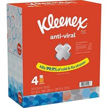 Kleenex Anti-Viral 3-Ply Facial Tissues 12 cube boxes, 55 tissues/box - $29.39