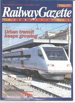 Railway Gazette International magazine - January 1998 DH - $94.95 MXN