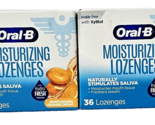 2 Pack Oral B Moisturizing Lozenges Stimulates Saliva Orange Cream Sugar... - $25.99