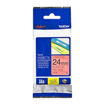 Brother Laminated Black on Red Labelling Tape - 24mm - $42.42