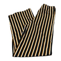 Park Avenue Black Gold White Stripe Pants Small/Medium (?) Check Measure... - $13.85