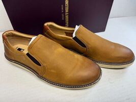 Johnston &amp; Murphy McGuffey Slip On Light Tan Oiled Full Grain Leather 11... - $67.90