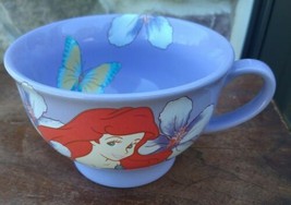 Disney Little Mermaid Ariel Purple Mug LARGE Coffee Cup 4.75 wide 3 inch tall - £9.26 GBP
