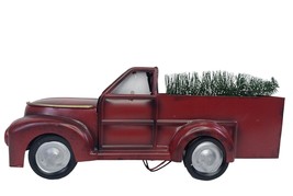 Christmas Vintage Tree Farm Truck Light Up Rustic Metal Christmas Tree D... - £15.06 GBP