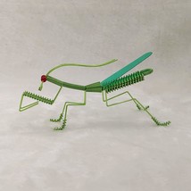Metal praying mantis statue sculpture ornament, Wire sculpture art, Inse... - $37.00