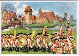 Germany Postcard Dinkelsbuhl 1000 Years Old Marching Band Rudolf Warnecke - £1.66 GBP