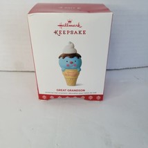 Hallmark: Great Grandson - Ice Cream Cone - 2017 Keepsake Ornament - £7.35 GBP