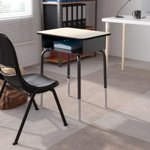 Flash Furniture Billie Student Desk - Gray Open Front Metal Set of 1, Grey  - £95.43 GBP