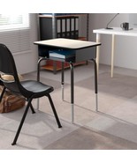 Flash Furniture Billie Student Desk - Gray Open Front Metal Set of 1, Grey  - €103,28 EUR