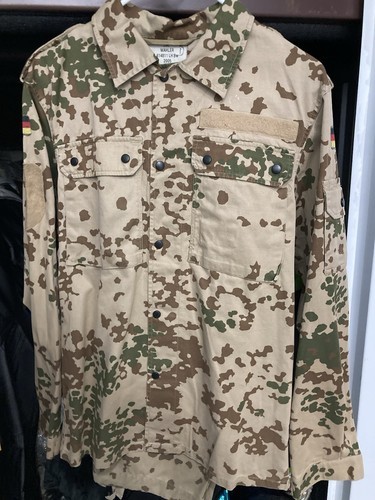 X-Large German Bundeswehr Flecktarn Wet Weather Waterproof Trousers Snow Pants Item image 5
