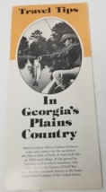 In Georgia&#39;s Plains Country Brochure Pine Mountain Fort Gaines 1976 - £12.09 GBP