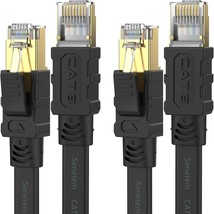 Cat 8 Ethernet Cable 10FT 2 Pack High Speed 40Gbps 2000Mhz Flat Internet Network - $23.50