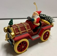 Hallmark Keepsake Ornament Here Comes Santa Series #17 SANTA&#39;S ROADSTER ~ 1995 - £9.94 GBP